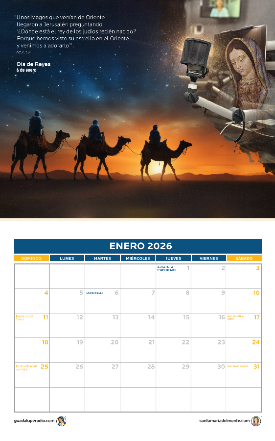 Calendario de Guadalupe radio 2026