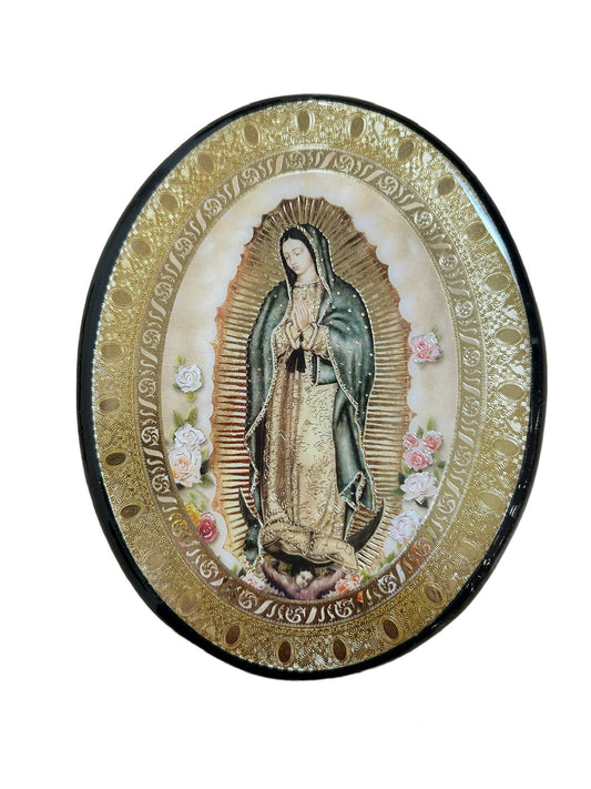 Cuadro Ovalado Virgen de Guadalupe (4x6)