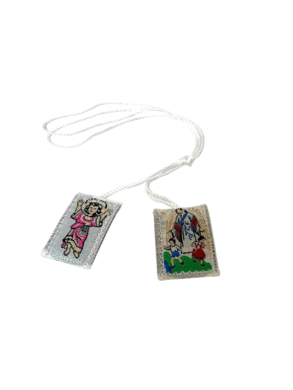 Escapulario Divino niño Jesús y Angel de la guarda