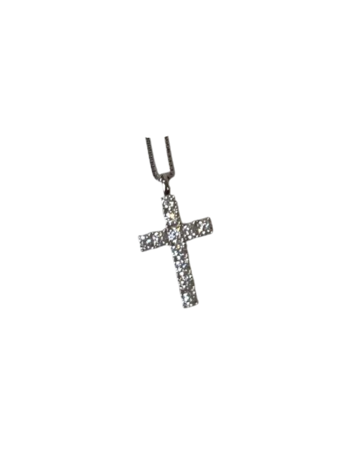 Crucifijo de Plata con zirconia