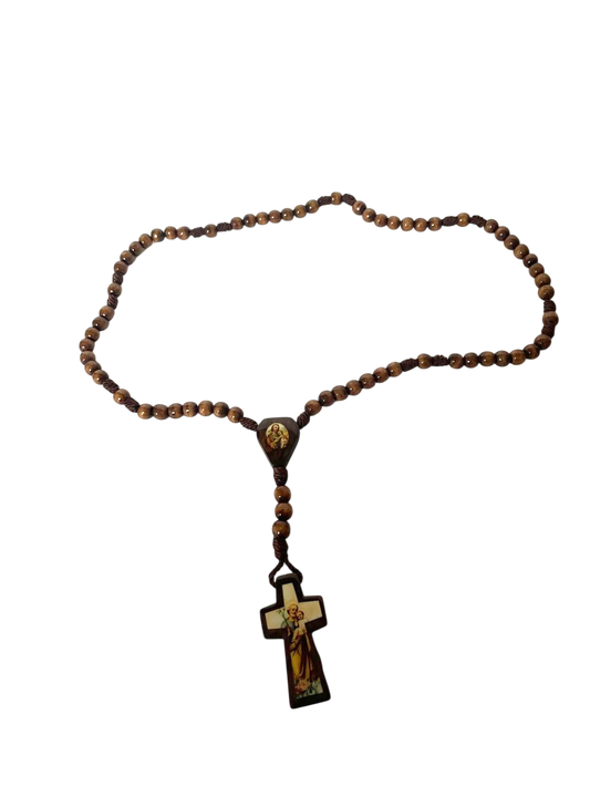 Rosario San José de madera
