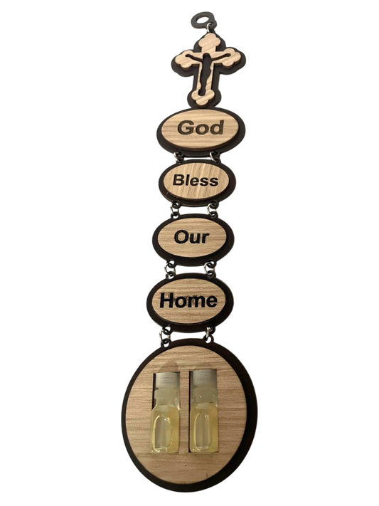 Cruz:Dios bendiga nuestro hogar/ God Bless our home/ Small