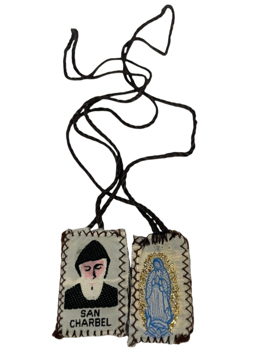 Escapulario San Charbel y Virgen de Guadalupe