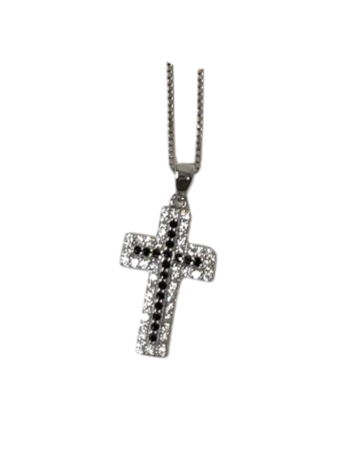 Crucifijo de Plata con zirconia