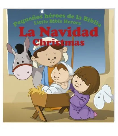 Book: La Navidad/Christmas - Pequeños heroes de la Biblia - Bilingue for children -  Producciones Prats