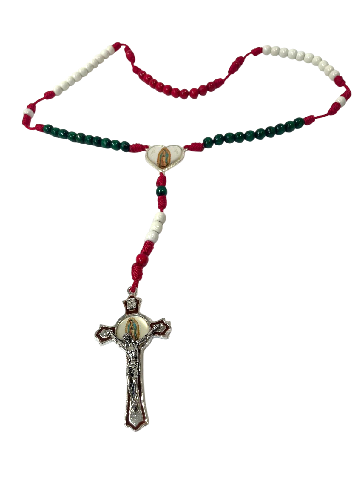 Rosario de madera de la Virgen de Guadalupe
