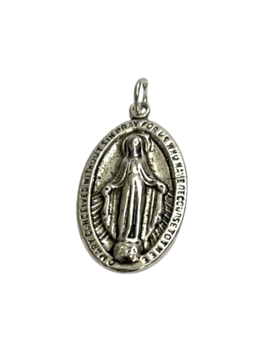 Medalla Virgen de Fátima en inglés