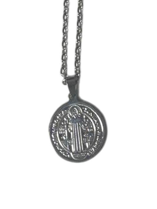 Medalla de San Benito en acero