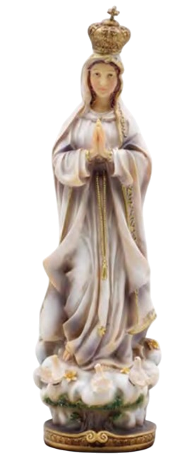 Cerámica de la Virgen de Fátima de 12 in