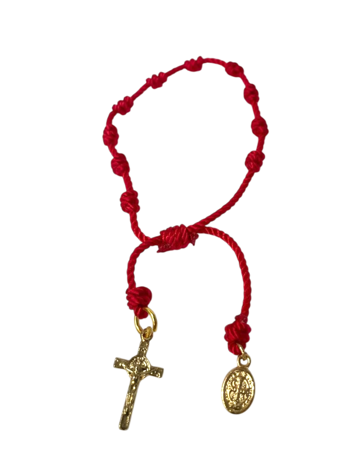 Pulsera de rosario con medalla