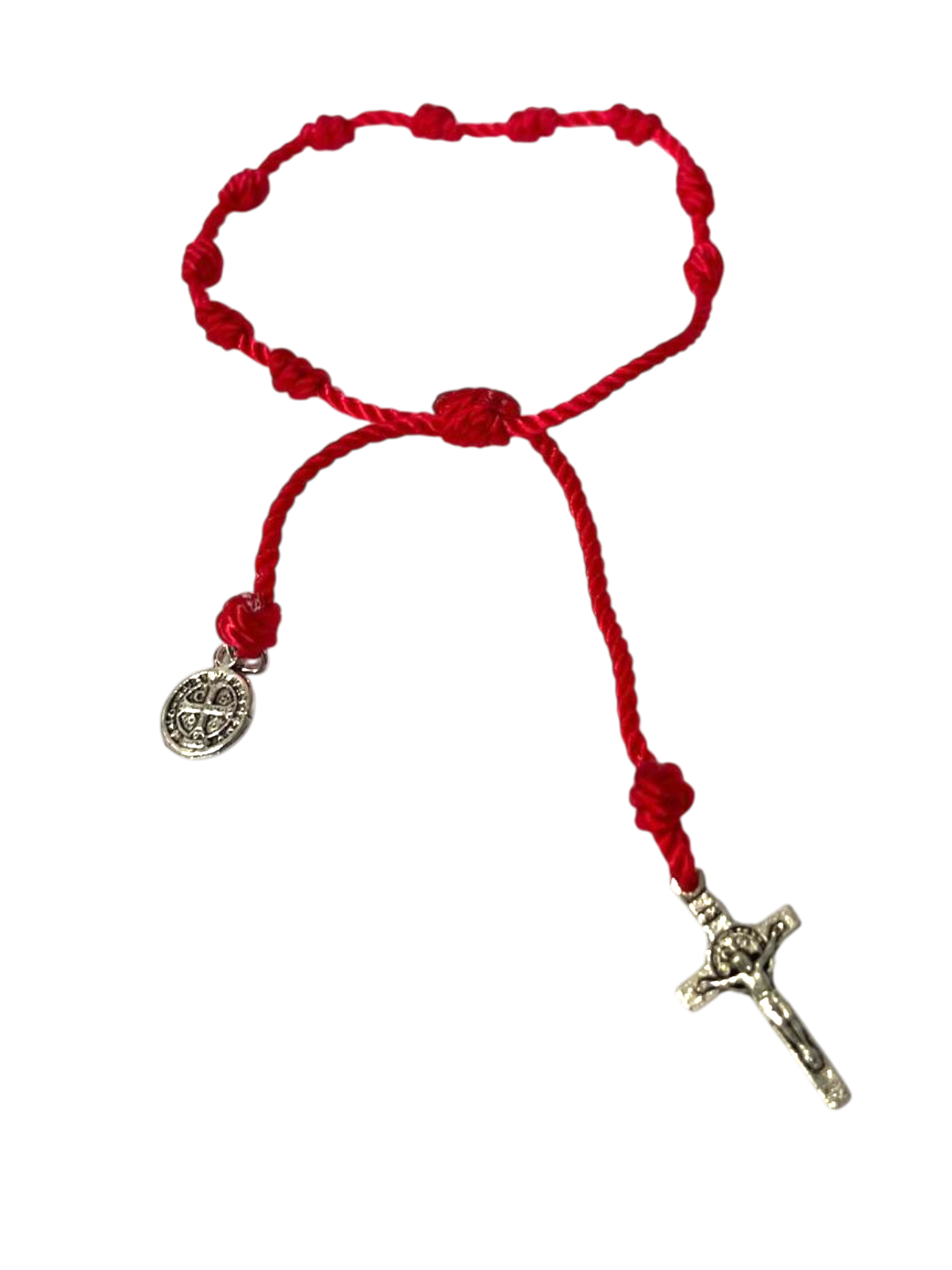 Pulsera de rosario con medalla