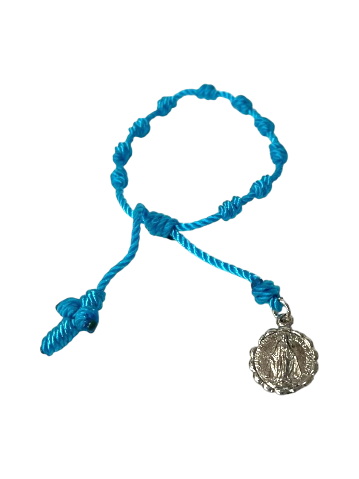 Pulsera Virgen Milagrosa con medalla de metal