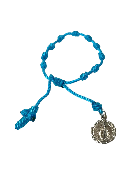 Pulsera Virgen Milagrosa con medalla de metal