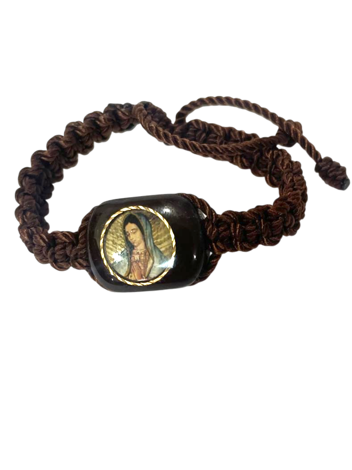 Pulsera Virgen de Guadalupe café