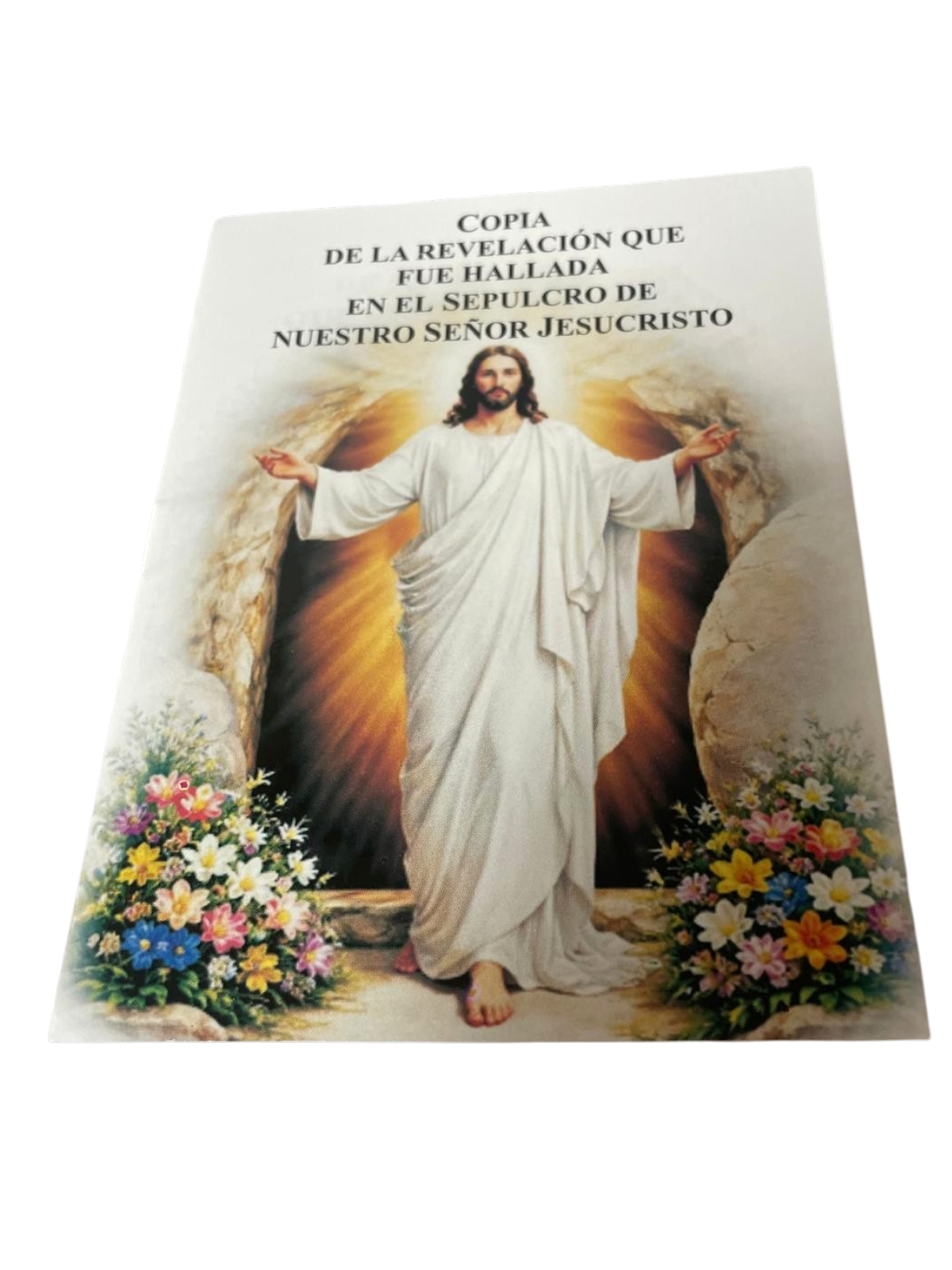 Copia de la revelación que fue hallada en el  Sepulcro de Ntro Señor Jesucristo