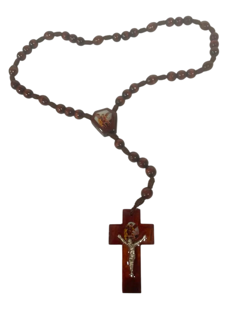 Rosario San Miguel Arcangel de madera