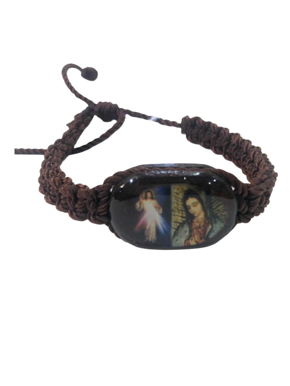 Pulsera medalla de madera