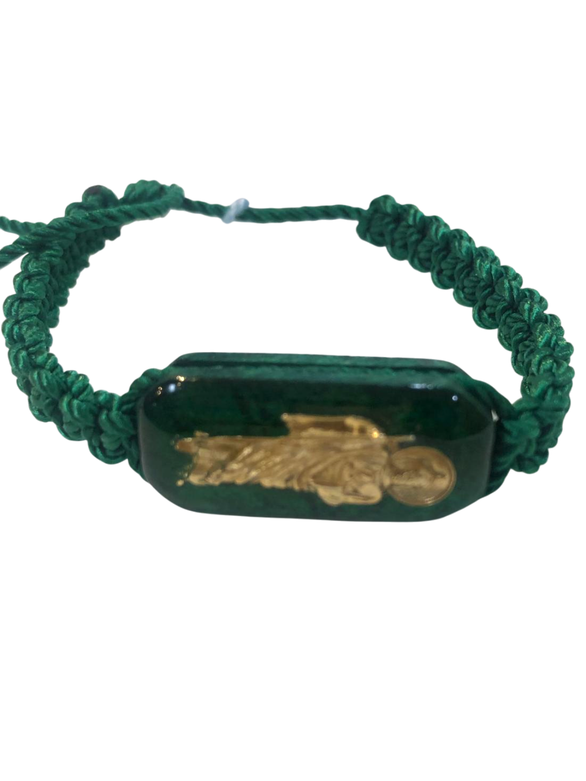 Pulsera medalla de madera