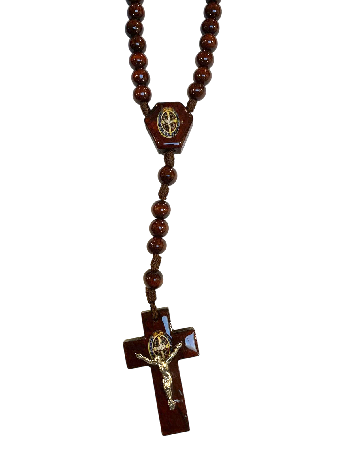 Rosario San Benito color caoba