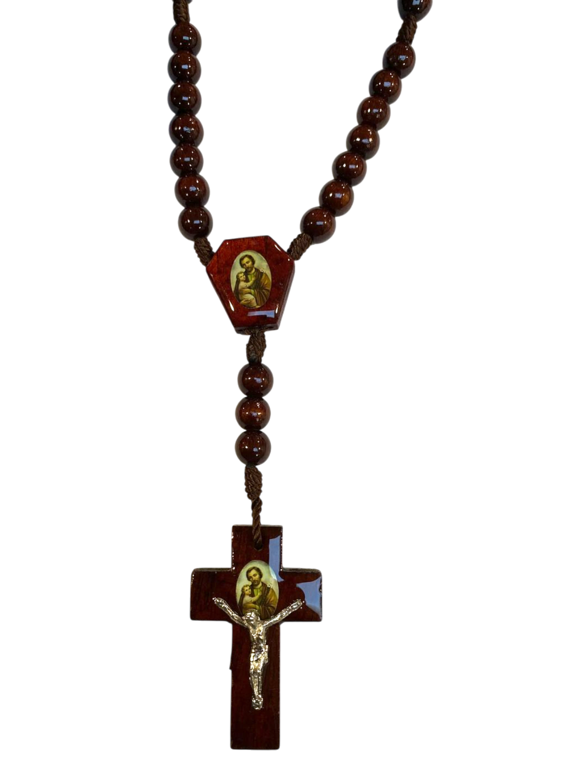 Rosario San José de madera