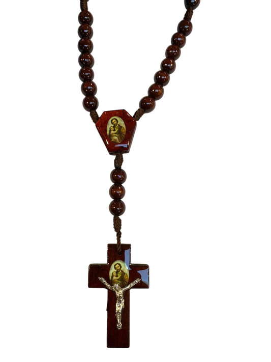 Rosario San José de madera