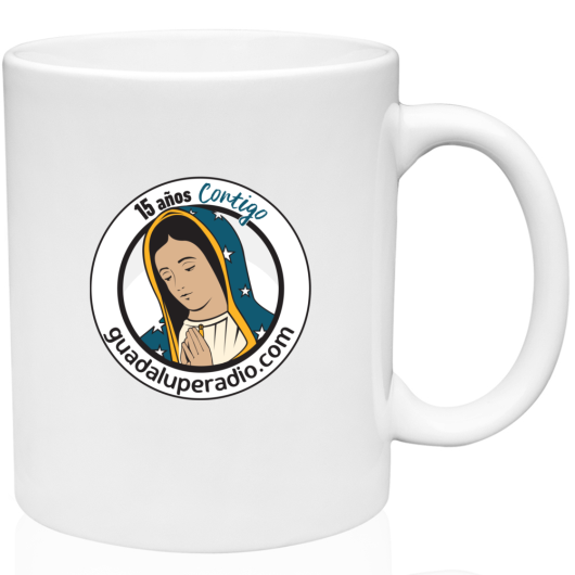 Es Santa María del Monte estamos felices de haber estado desde un inicio apoyando la labor evangelizadora de Guadalupe Radio y queremos celebrarlo con este Vaso conmemorativo de los 15 años del nacimiento Guadalupe Radio ¡Celebra con nosotros