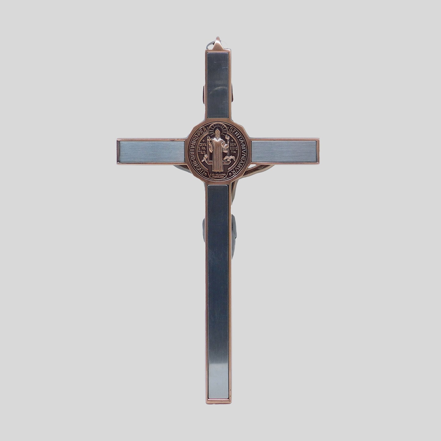 Crucifijo San Benito Bronce