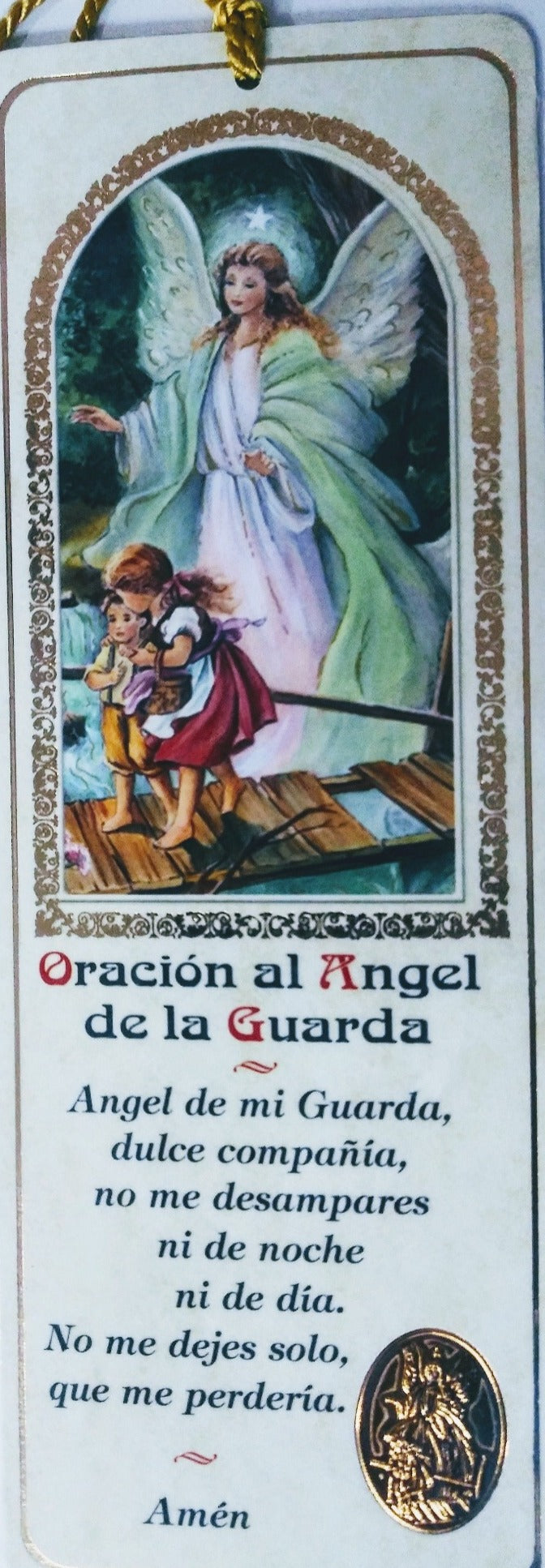 Prayer to your Guardian Angel/ Angel de la Guarda/Bookmark