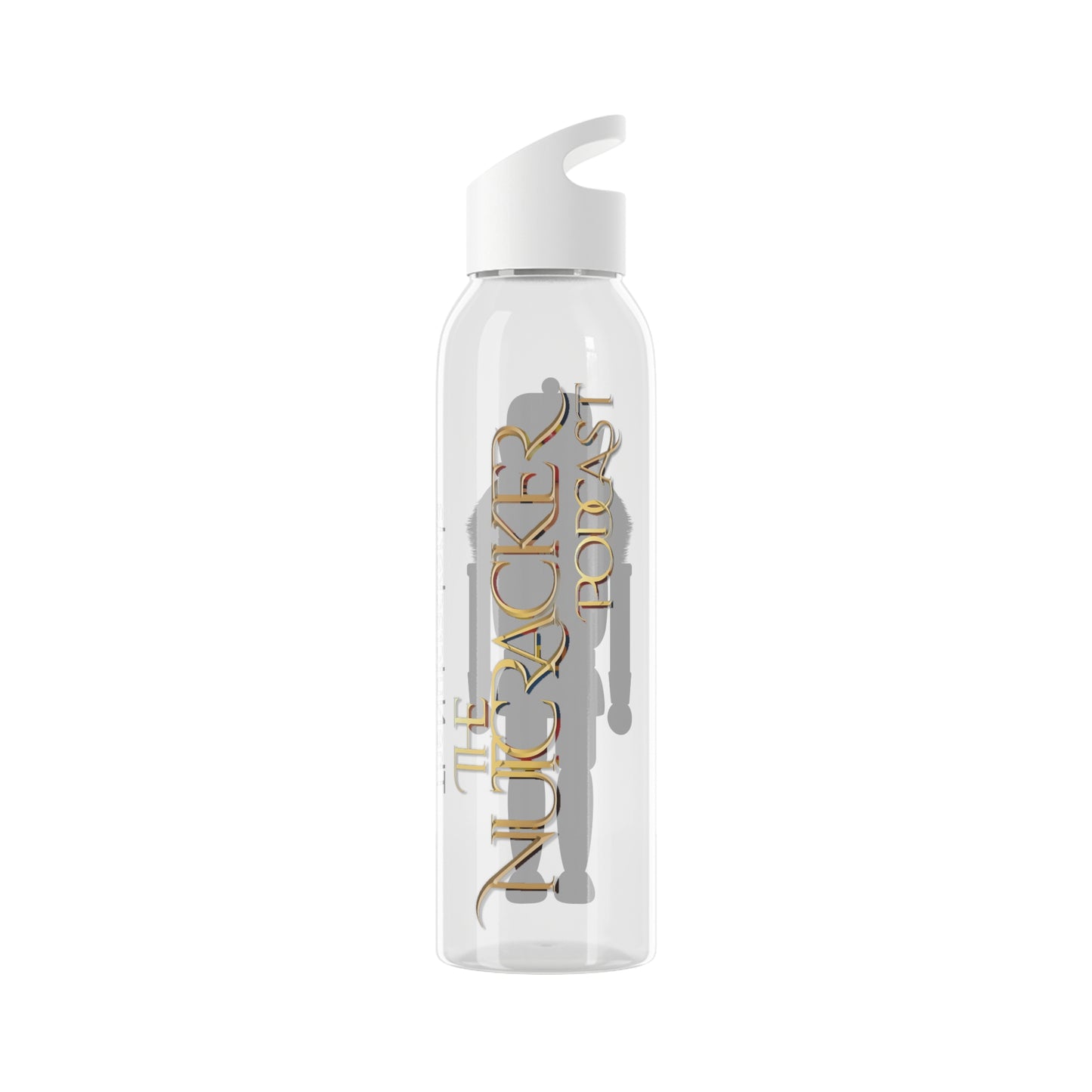 ''The nutcracker podcast'' sky water bottle
