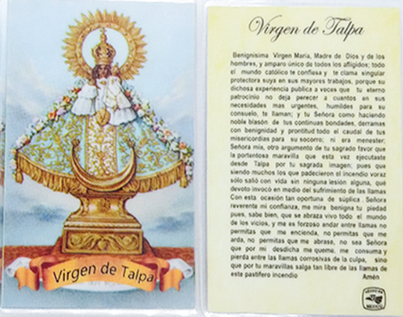 Estampa Virgen de Talpa- Estampa