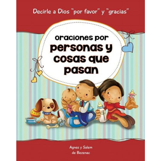 En Santa Maria del Monte, tienda católica,nuestra meta es evangelizar y nuestros productos nos ayudan a hacerlo, por eso te presentamos este libro:"Oraciones por personas y cosas que pasan" que enseñará a sus niños oraciones,que animaran a los niños a practicar la gratitud, dedicar tiempo al Señor a lo largo del día y a darse cuenta de que Él siempre está a su lado, presto a escucharlos y a formar parte de su vida. Disfrútalo y ayúdanos a  llevar el mensaje de Cristo.Se parte de nuestra misión!  