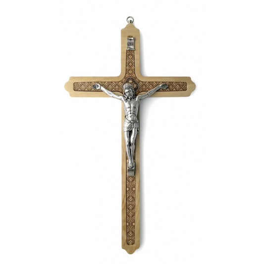 Crucifijo de madera 12" - Pared