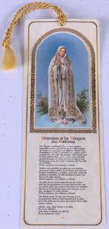 Oración a la Virgen de Fatima - Fatima prayer /Bookmark