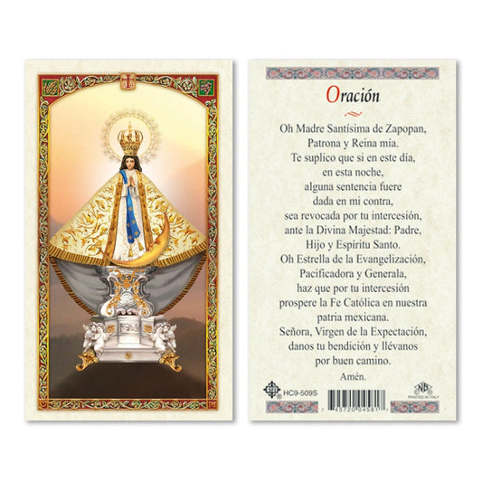 En Santa Maria del Monte nuestra meta es evangelizar y nuestros productos nos ayudan a hacerlo, por eso te presentamos esta estampita de La Virgen de Zapopan en nuestra sección  de oraciones, novenas y devociones. Disfrútala y ayúdanos a  llevar el mensaje de Cristo.  Nuestros productos hablan por sí solos