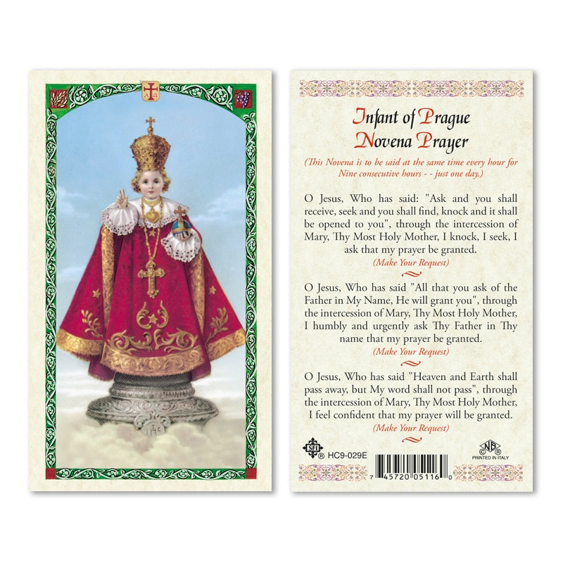 En Santa Maria del Monte nuestra meta es evangelizar y nuestros productos nos ayudan a hacerlo, por eso te presentamos esta estampita del Niño Jesús de Praga en nuestra sección  de oraciones, novenas y devociones. Disfrútala y ayúdanos a  llevar el mensaje de Cristo.  Nuestros productos hablan por sí solos