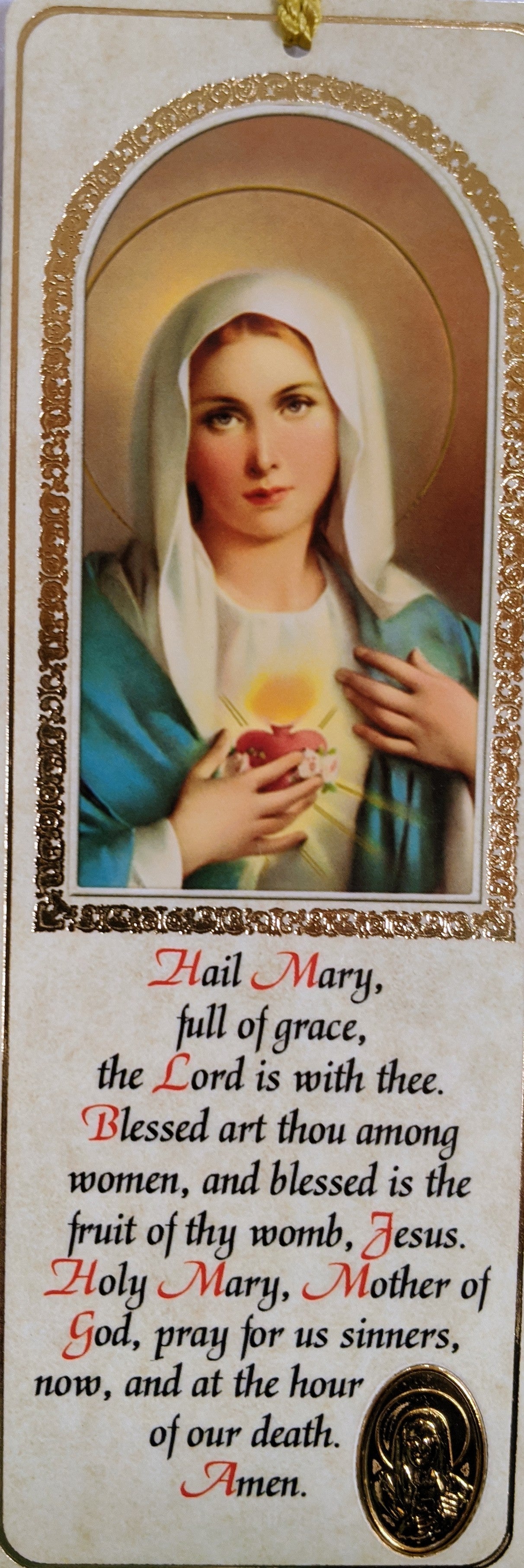 Ave Maria/Hail Mary/Bookmark