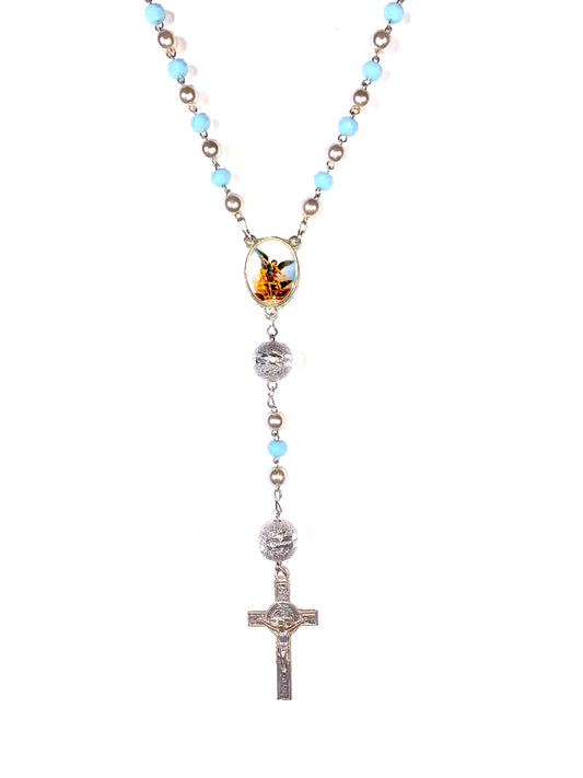 Rosario con medalla de San Miguel Arcangel