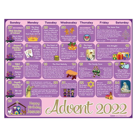 Advent calendar 2022 for Kids