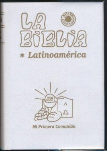Biblia: La Biblia Latinoamericana blanca, pequeña sin separadores