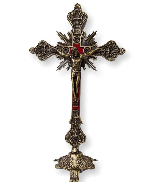 Crucifijo metal - Rayos