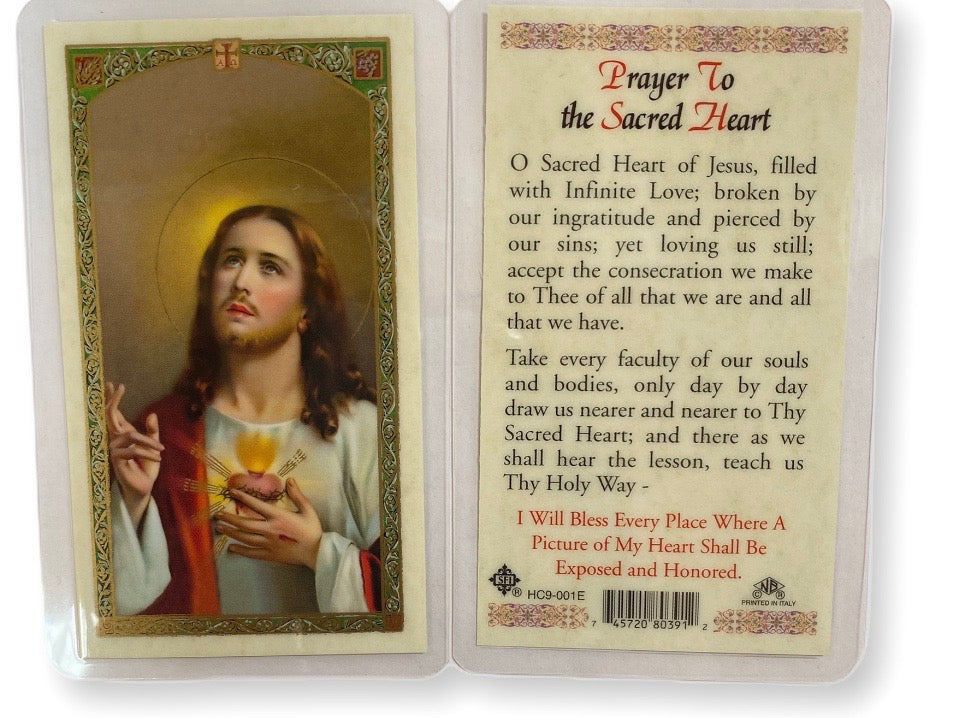 Sagrado Corazón/Sacred Heart of Jesus - Estampa/Holy Card