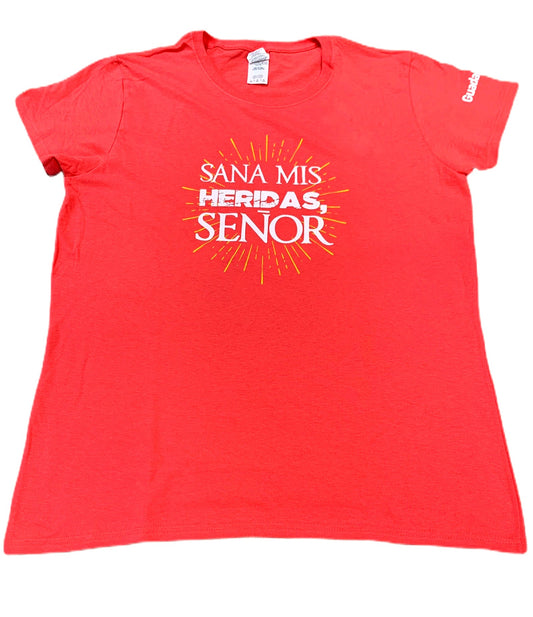 En Santa Maria del Monte nuestra meta es evangelizar y nuestros productos nos ayudan a hacerlo, por eso te presentamos esta camiseta, con logo "Sana mis heridas Señor" que la encontrarás en la sección de camisetas .  Disfrútalo y ayúdanos a llevar el mensaje de Cristo.