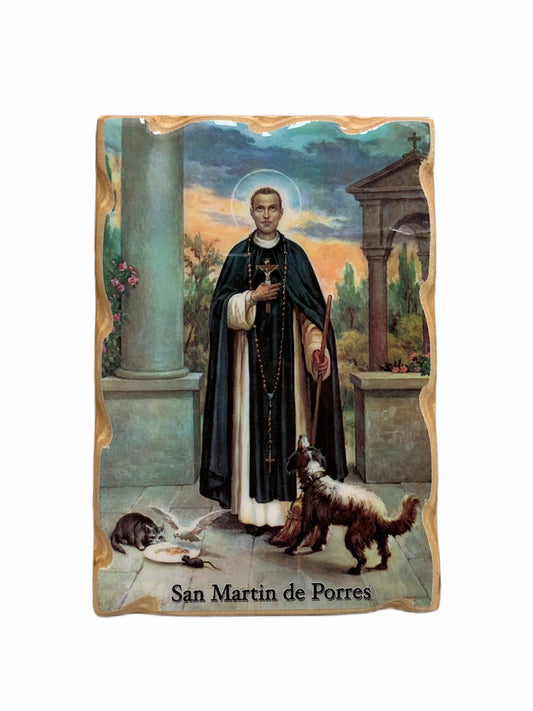 En Santa Maria del Monte tienda católica nuestra meta es evangelizar y nuestros productos nos ayudan a hacerlo, por eso te presentamos este retablo de San Martín de Porres en nuestra sección  de Arte Sacro. Disfrútalo y ayúdanos a  llevar el mensaje de Cristo.   Nuestros productos hablan por sí solos