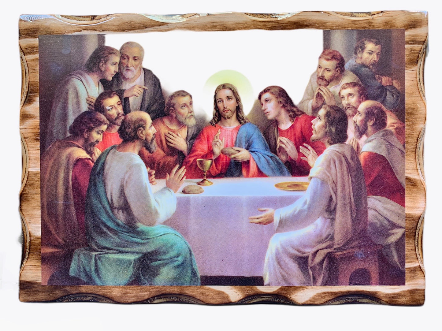 En Santa Maria del Monte tienda Católica nuestra meta es evangelizar y nuestros productos nos ayudan a hacerlo, por eso te presentamos este cuadro de la última cena en nuestra sección de Arte Sacro.  Disfrútalo y ayúdanos a  llevar el mensaje de Cristo.  Nuestros productos hablan por sí solos