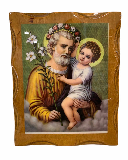 En Santa Maria del Monte tienda Católica nuestra meta es evangelizar y nuestros productos nos ayudan a hacerlo, por eso te presentamos este cuadro de  San josé en nuestra sección de Arte Sacro.  Disfrútalo y ayúdanos a  llevar el mensaje de Cristo.  Nuestros productos hablan por sí solos