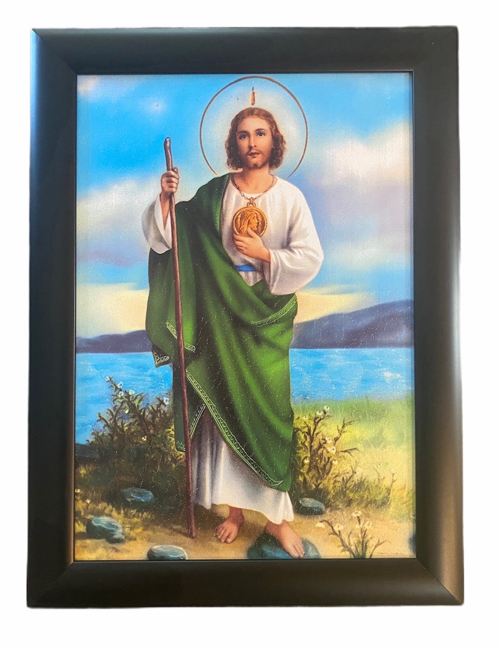 En Santa Maria del Monte tienda Católica nuestra meta es evangelizar y nuestros productos nos ayudan a hacerlo, por eso te presentamos este cuadro de San Judas en nuestra sección de Arte Sacro.  Disfrútalo y ayúdanos a  llevar el mensaje de Cristo.  Nuestros productos hablan por sí solos