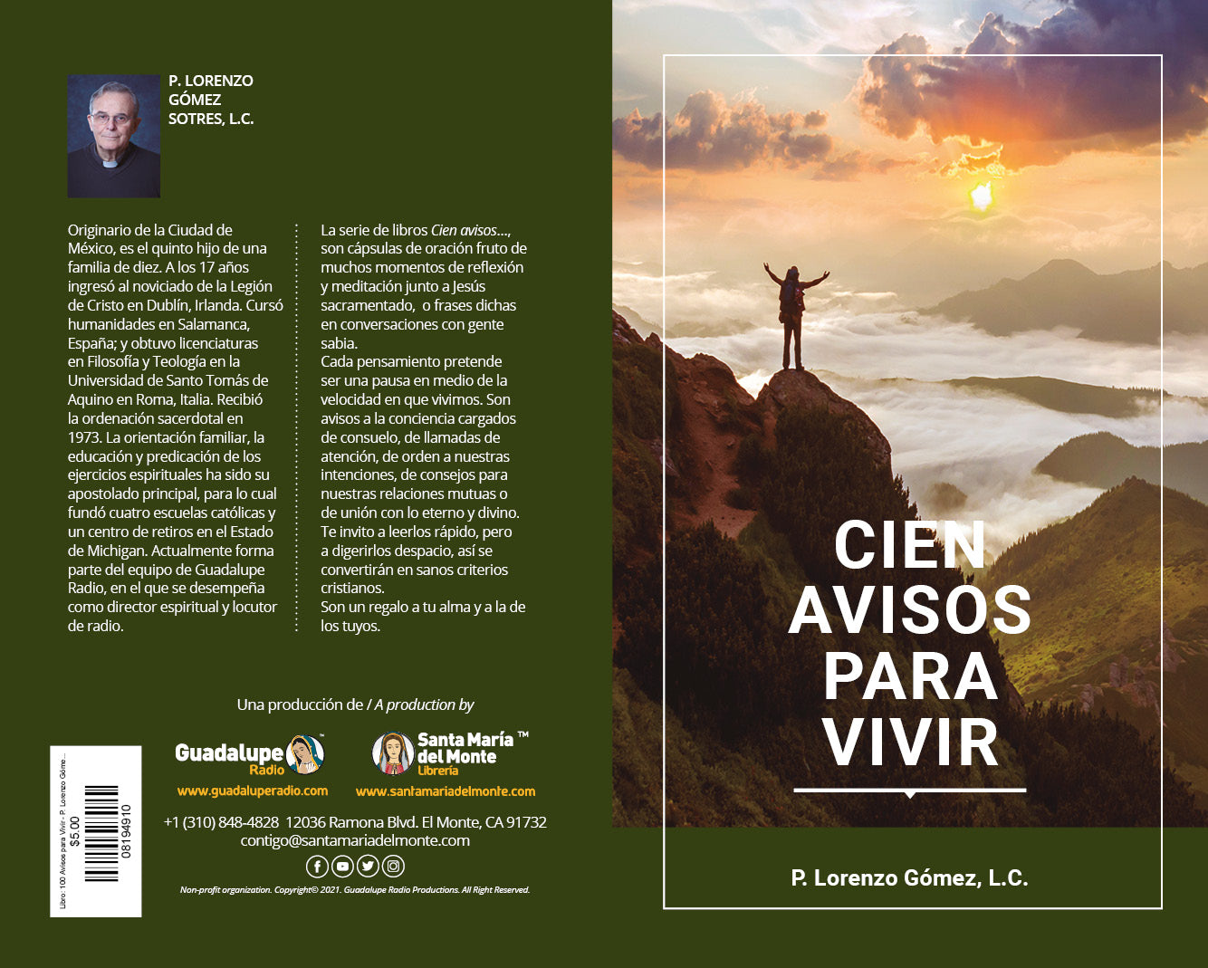 Libro: Cien avisos  para vivir - P. Lorenzo Gómez L.C.