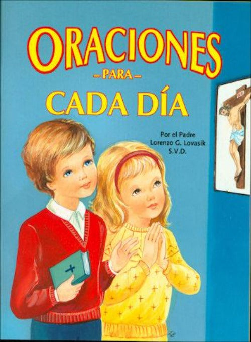 En Santa María del Monte, tienda católica,nuestro objetivo es evangelizar y nuestros productos nos ayudan a hacerlo, por eso les presentamos este libro " Oraciones para cada dia"contiene oraciones sencillas para los niños católicos y que los pequeños deben saber para cada dia. Encuéntralo en nuestra sección de libros y ayúdenos a llevar el mensaje de Cristo. ¡Se parte de Nuestra Misión! ¡Nuestros productos hablan por si solos!