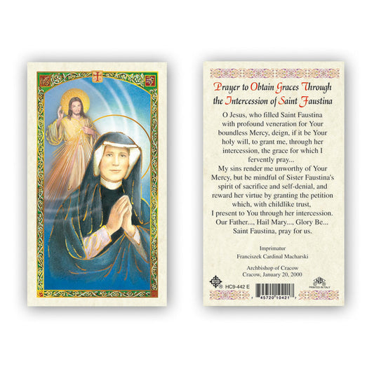 En Santa Maria del Monte, librería católica nuestra meta es evangelizar y nuestros productos nos ayudan a hacerlo, por eso te presentamos esta estampita Santa Faustina Kowalska en nuestra sección  de oraciones, novenas y devociones. Disfrútala y ayúdanos a  llevar el mensaje de Cristo.  Nuestros productos hablan por sí solos