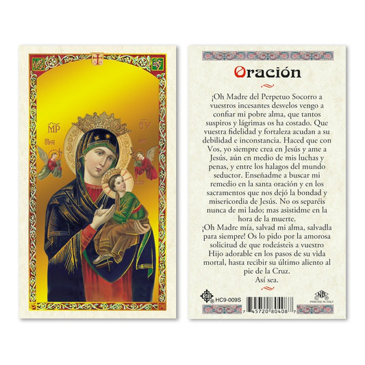 En Santa Maria del Monte nuestra meta es evangelizar y nuestros productos nos ayudan a hacerlo, por eso te presentamos esta estampita de la Virgen del Perpetuo Socorro en nuestra sección  de oraciones, novenas y devociones. Disfrútala y ayúdanos a  llevar el mensaje de Cristo.  Nuestros productos hablan por sí solos